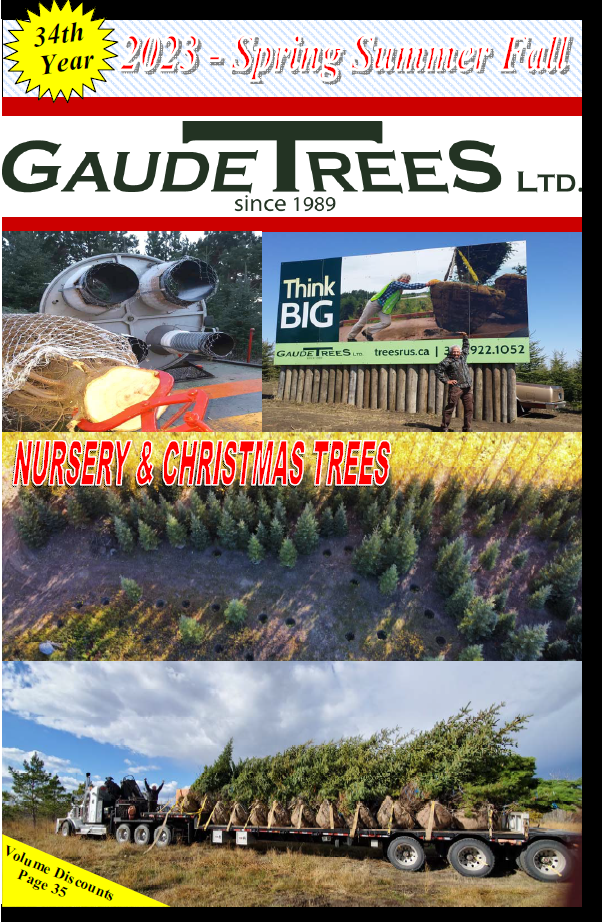 Gaudet Trees catalogue for spring, summer and fall 2023